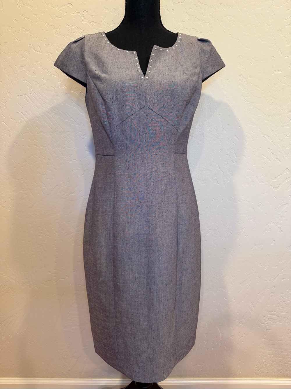 Anne Klein Cap-Sleeve Dress